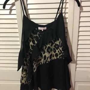 Parker peekaboo shoulder blouse